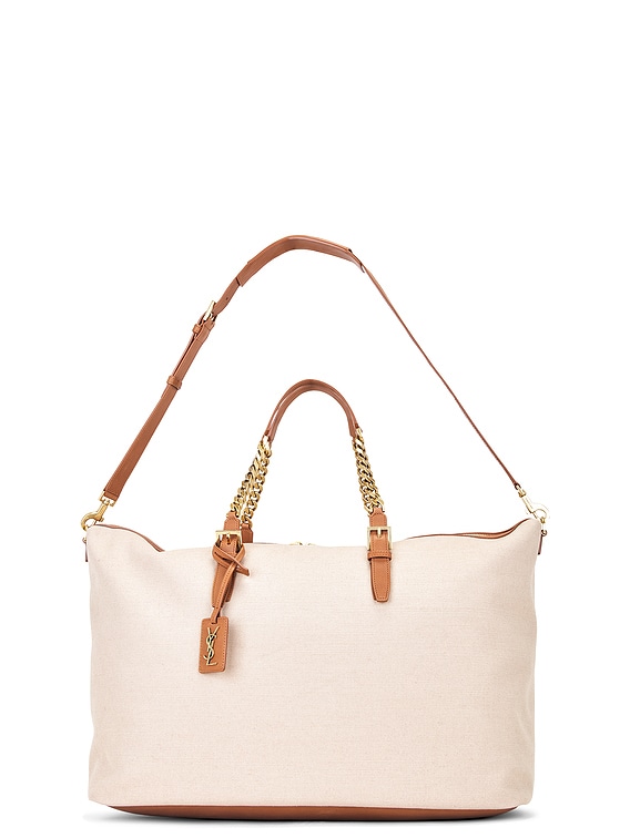 【関税&送料込み】Saint Laurent Travel Bags Saint Laurent Laurent Travel Bag in Desert Dust & Brick | FWRD