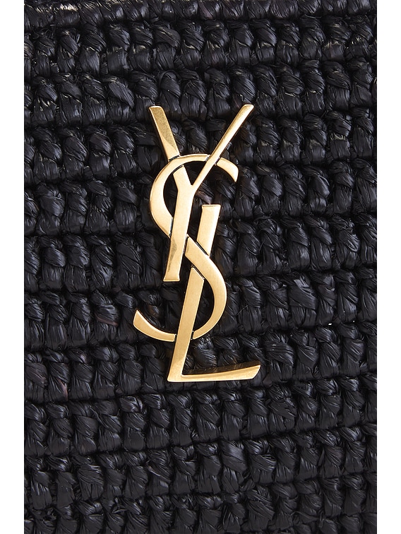 Saint Laurent Small Cassandre Cylindric Bag in Noir | FWRD