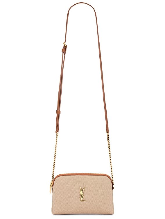 Zipped Pouch Bag With Chain