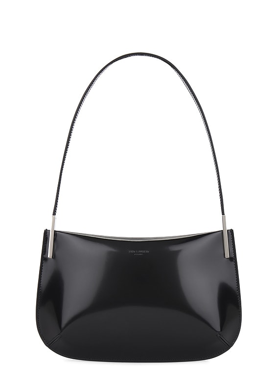 Saint Laurent Mini Flat Shoulder Bag in Nero | FWRD