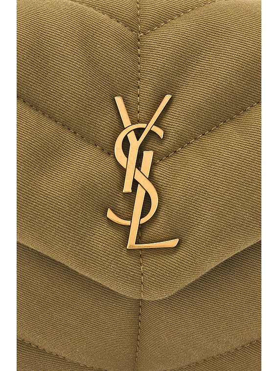Saint Laurent Toy Puffer Bag in Fir Green | FWRD