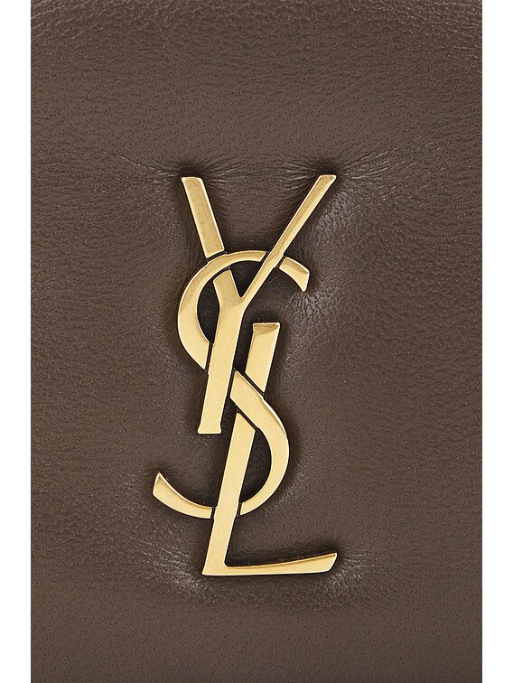 Saint Laurent Zipped Credit Card Case in Light Musk | FWRD