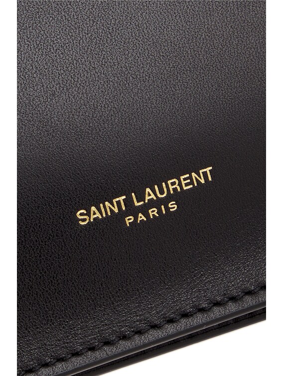 Saint Laurent正規品/送料関税込み Chain shoulder bag Saint Laurent Flat Shoulder Bag On Chain in Nero | FWRD