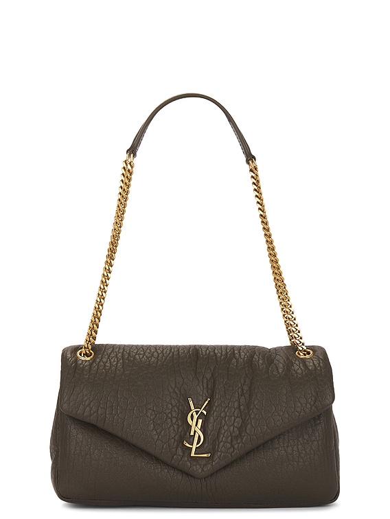 Saint Laurent Medium Calypso Chain Bag in Light Musk | FWRD