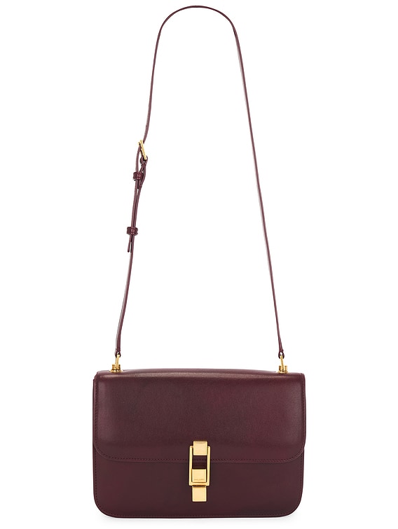 Saint Laurent Le Carre Satchel Bag in Hot Wine FWRD