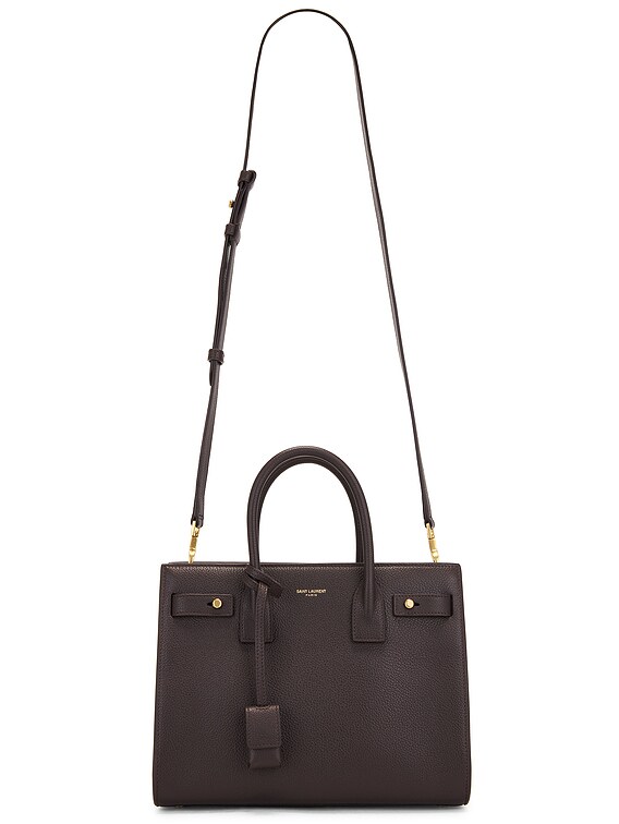 Saint Laurent Baby Sac De Jour in Dark Sweet Choco | FWRD