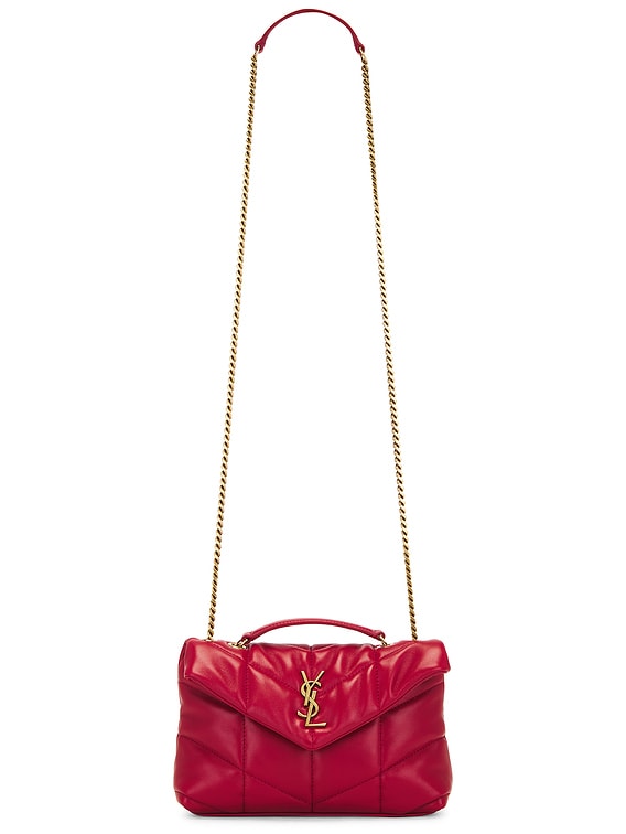 Saint Laurent Toy Puffer Bag in Red Danger | FWRD