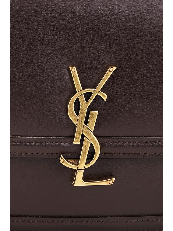 【Yves Saint Laurent】Leather Shoulder Bag Saint Laurent Medium Solferino Satchel Bag in Dark Sweet Choco | FWRD