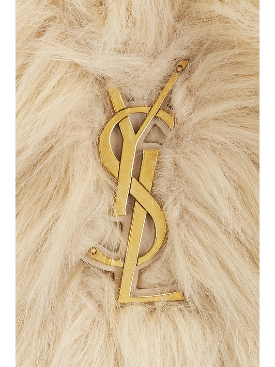 Saint Laurent Oversized Niki Chain Bag in Baby Grey & Oat | FWRD