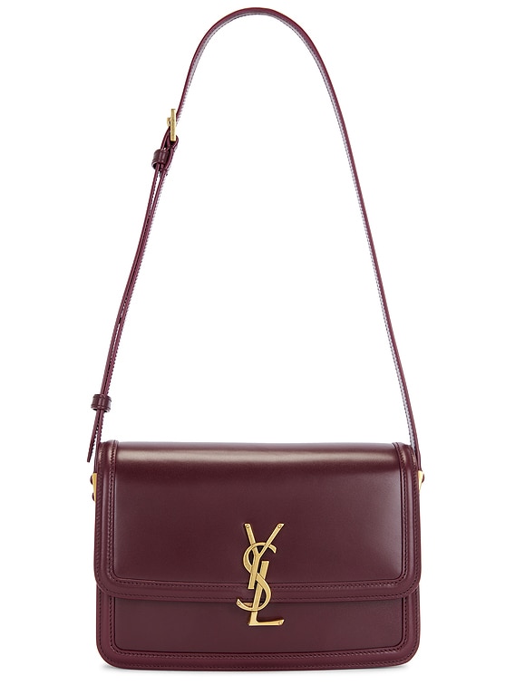 Saint Laurent Medium Solferino Bag in Hot Wine | FWRD