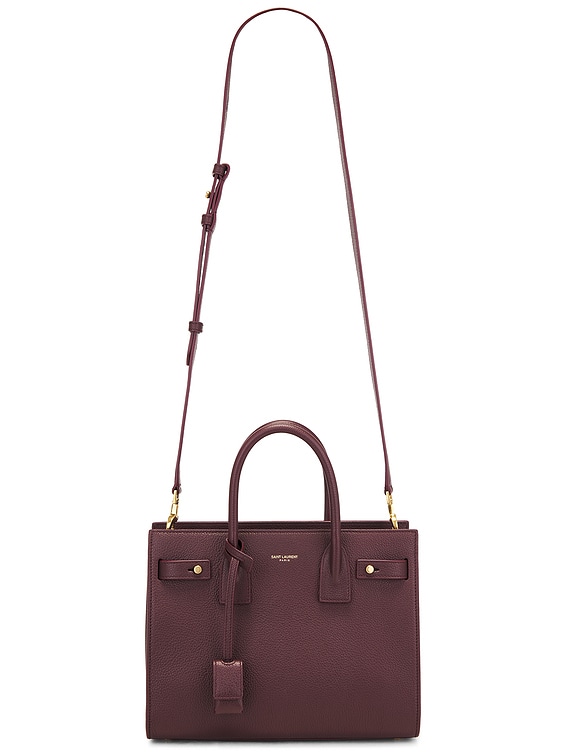 Saint Laurent Baby Sac De Jour Bag in Hot Wine | FWRD