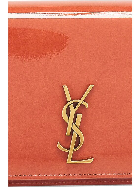Saint Laurent Phone Holder Chain Bag in Mild Rose | FWRD