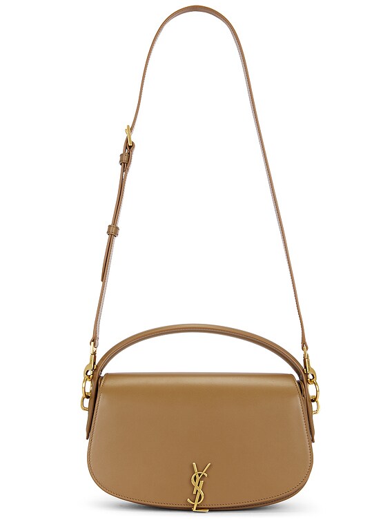 Saint Laurent Voltaire Shoulder Bag in Dark Cork | FWRD