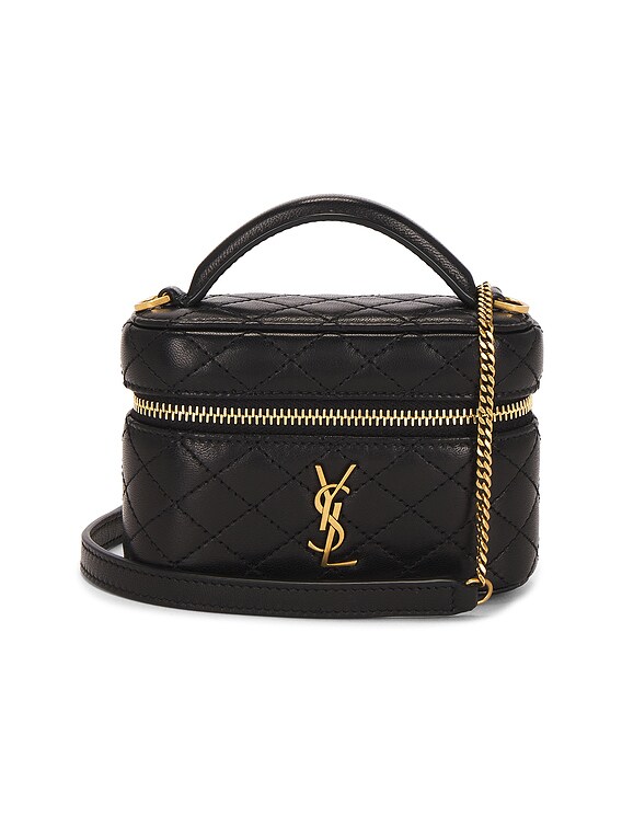 Saint Laurent Micro Gaby Vanity Bag in Nero | FWRD