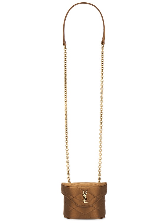 Saint Laurent MINI JUNE バッグ - Bitter Cocoa | FWRD