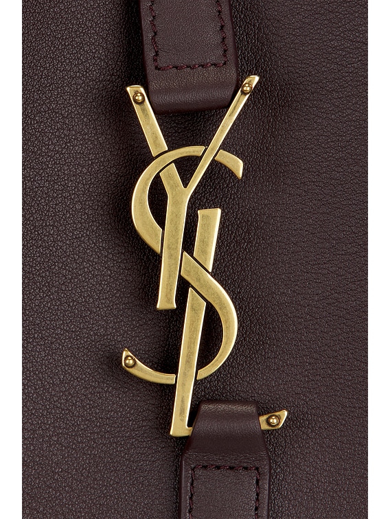Saint Laurent Large Le 5 A 7 Supple Bag in Dark Currant | FWRD