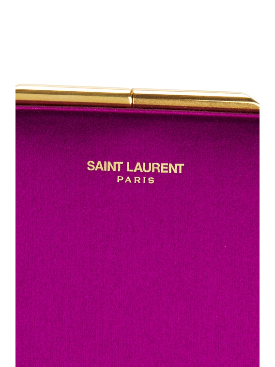 SAINT LAURENT パープル 二つ折り財布 Saint Laurent Small Midnight Pochette in Purple | FWRD