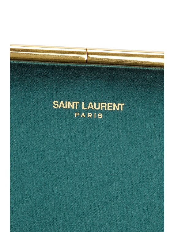Saint Laurent Small Midnight Pochette in Verde Scuro | FWRD