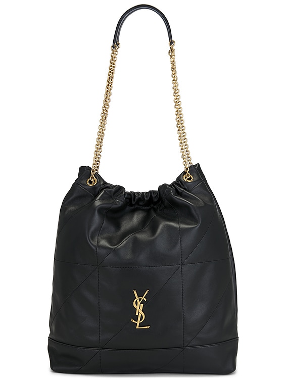 【SAINT LAURENT】Pochon JAMIE 大型バッグ（ブラック） Saint Laurent Large Jamie 4.3 Pochon Bag in Nero | FWRD