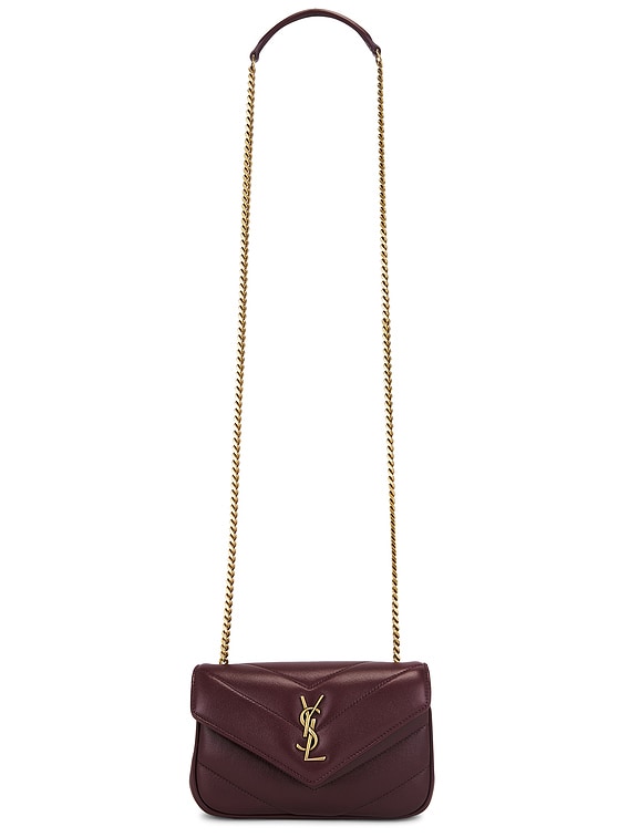 ショルダーバッグ・ポシェット SAINT LAURENT LARGE LOULOU HOT WINE LEATHER BAG Saint Laurent Large Loulou Shoulder Bag | Harrods US