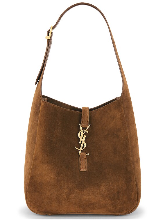 Saint Laurent Small Le A Supple Shoulder Bag in Orange Caramel