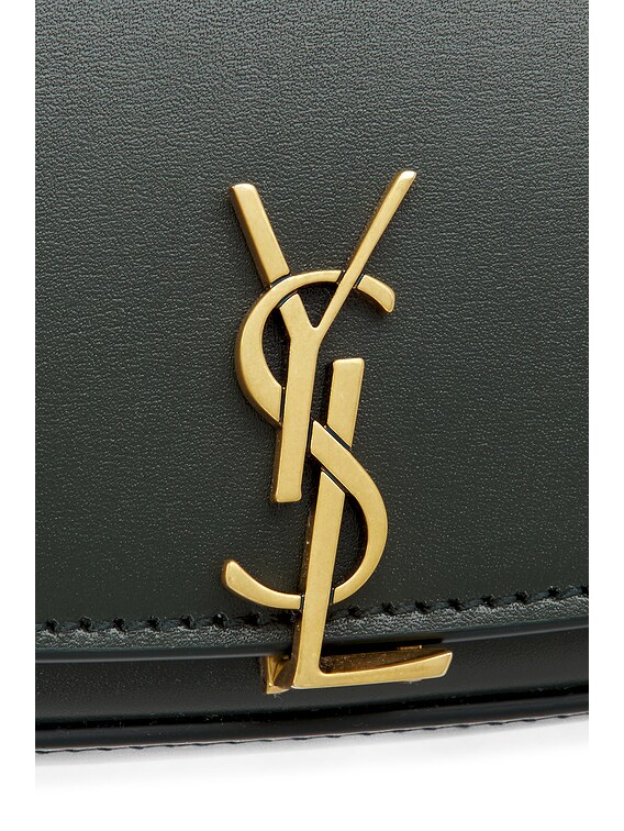 Saint Laurent Mini Shoulder Bag in New Vert Fonce | FWRD