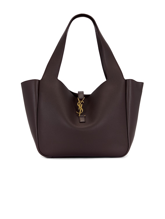 Saint Laurent Bea Tote Bag in Dark Currant | FWRD