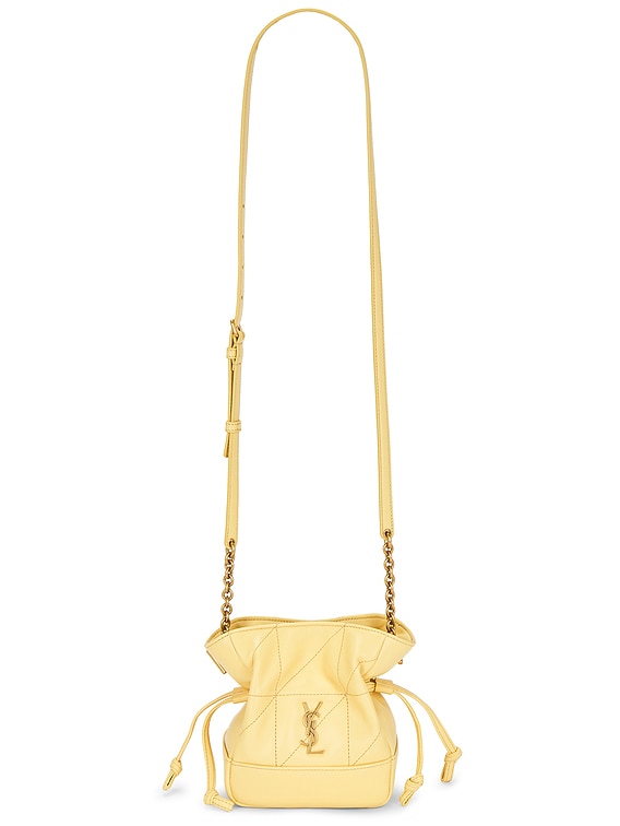 Saint Laurent Jamie Mini Shoulder Bag in Soft Lemon | FWRD