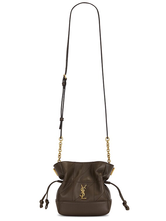 Saint Laurent Mini Jamie Shoulder Pouch Bag in Light Musk | FWRD