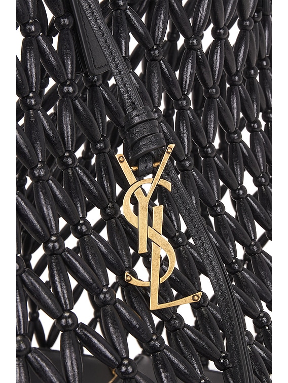 小物 saint laurent Saint Laurent Panier Medium Bag in Nero & Nero | FWRD
