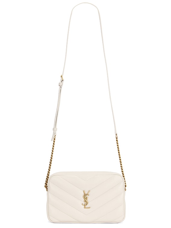 週末値下げ！Saint Laurent ハンドバッグ ホワイト Saint Laurent Loulou Camera Bag in Blanc Vintage | FWRD