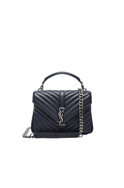 ysl college bag white