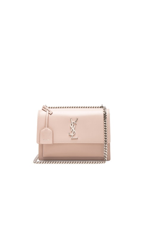 Saint Laurent Medium Monogramme Sunset Chain Bag in Marble Pink FWRD