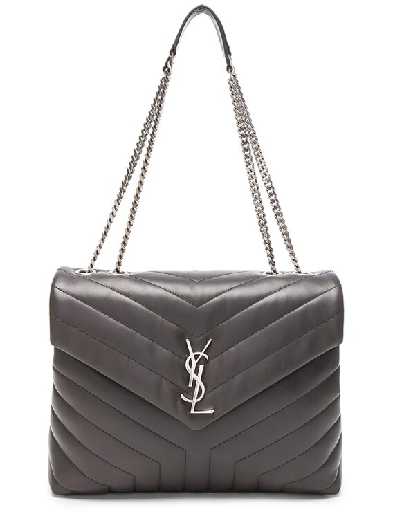 Saint Laurent Medium Supple Monogramme Loulou Chain Bag in