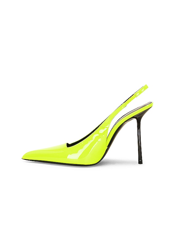 ASOS DESIGN Pascha cut out sling back high heels in yellow | ASOS