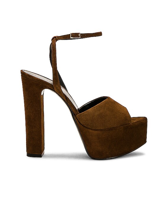 存在感【SAINT LAURENT】Jodie プラットフォーム サンダル 24SS Saint Laurent JODIE PLATFORM サンダル - Land | FWRD