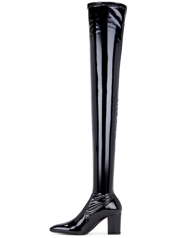Saint Laurent Betty Over The Knee Boot in Nero | FWRD Saint Laurent Betty Over The Knee Boot in Nero | FWRD