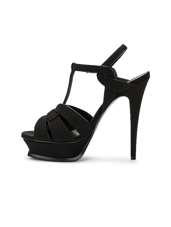 ◆SAINT LAURENT◆ サロメ ウェッジ サンダル BLACK SAINT LAURENT - SAINT LAUREN サンローラン サンダル ウェッジ