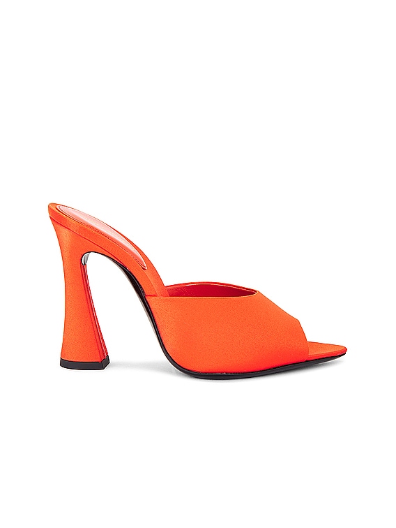 サンダル・ミュール SAINT LAURENT Women Sandals 9021010 571952 BDA00 2206 ORANGE Saint Laurent Suite Mule Sandal in Arancio | FWRD