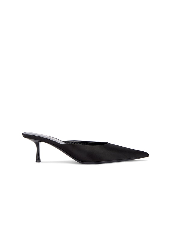 Saint Laurent Barbara Mule Pump in Nero | FWRD