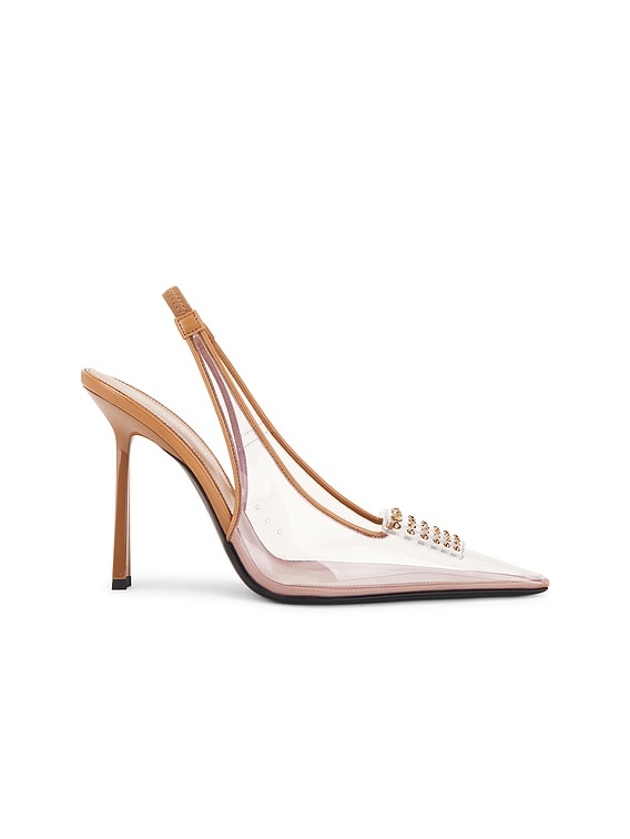Stone Slingback Pump