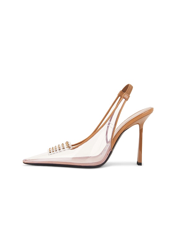 Stone Slingback Pump
