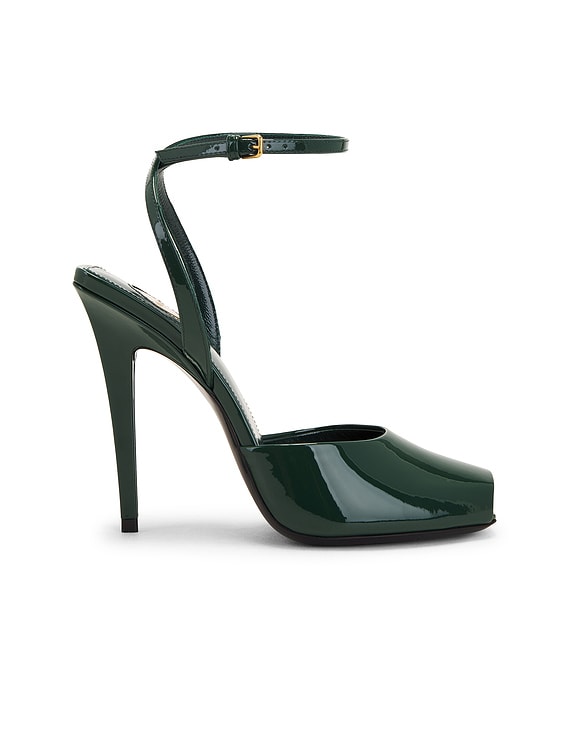 Saint Laurent ORHAND パンプス - Imperial Green | FWRD