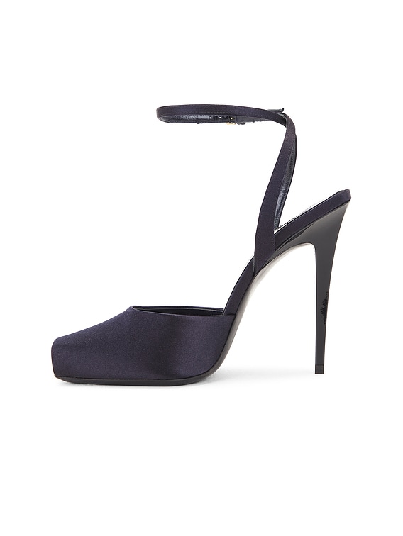 Saint Laurent Orhand Sandal in Dark Navy | FWRD