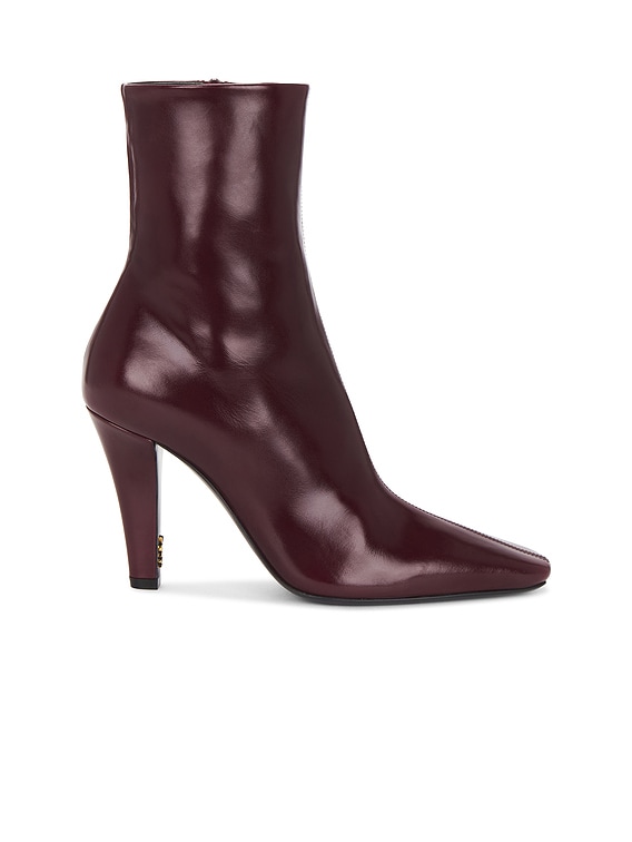 Saint Laurent JILL ブーツ - Vintage Bordeaux | FWRD