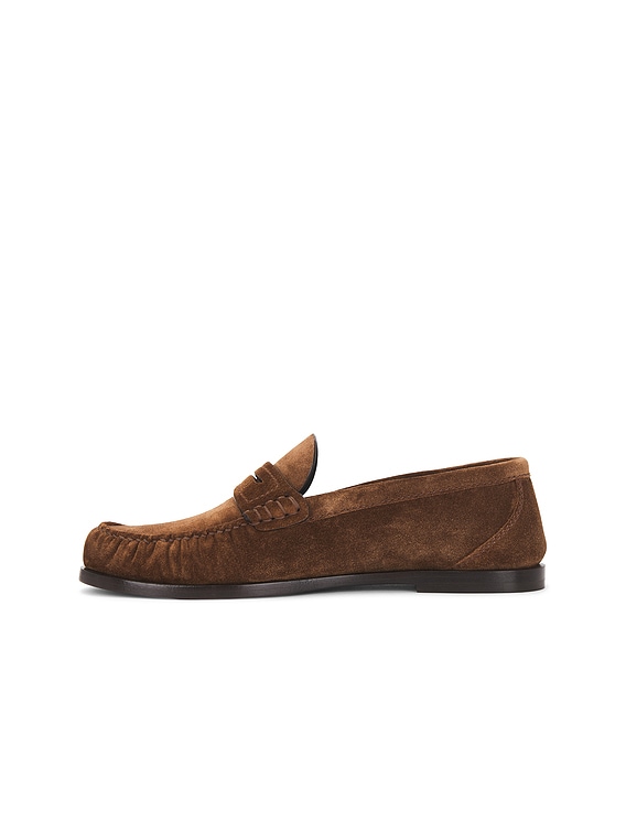 ローファー・オックスフォード SAINT LAURENT Woman Loafers Brown 8211142OYAA 2732 SAINT LAURENT Laurent leather loafers | NET-A-PORTER