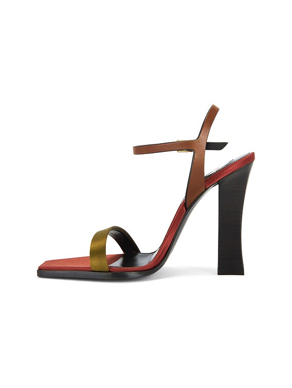 Saint Laurent Susan Sandal in Cuba Gold & Bruciato | FWRD