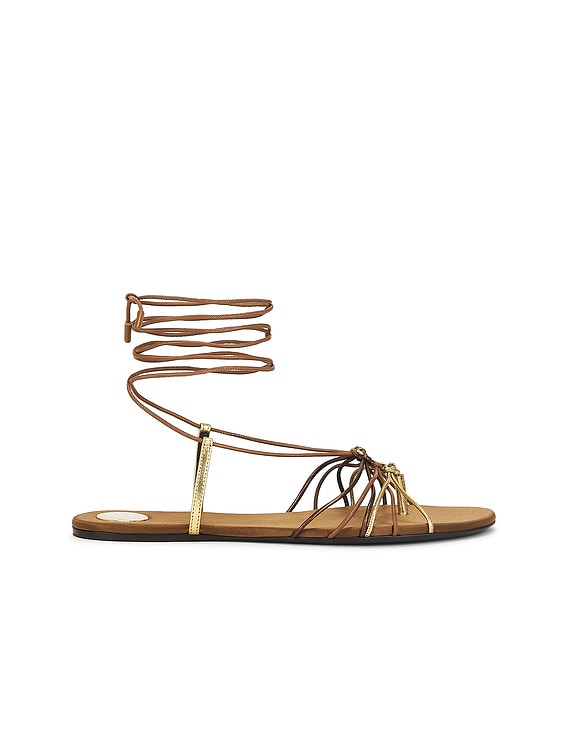 シューズ・サンダルその他 SAINT LAURENT Woman Flat sandals Brown 825270AAESW 2094 uploading-1432163.jpg