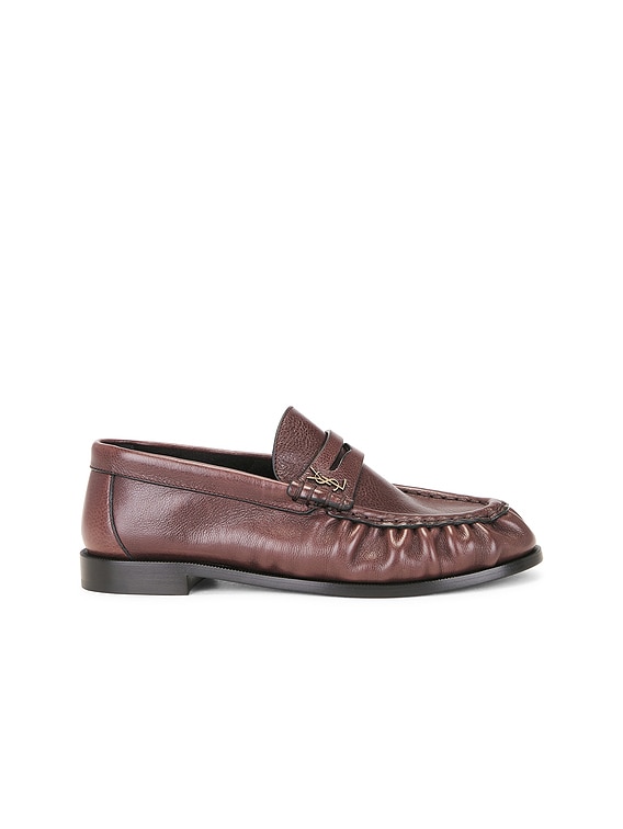 Saint Laurent Le Loafer Supple Mocassin in Paris Brown | FWRD
