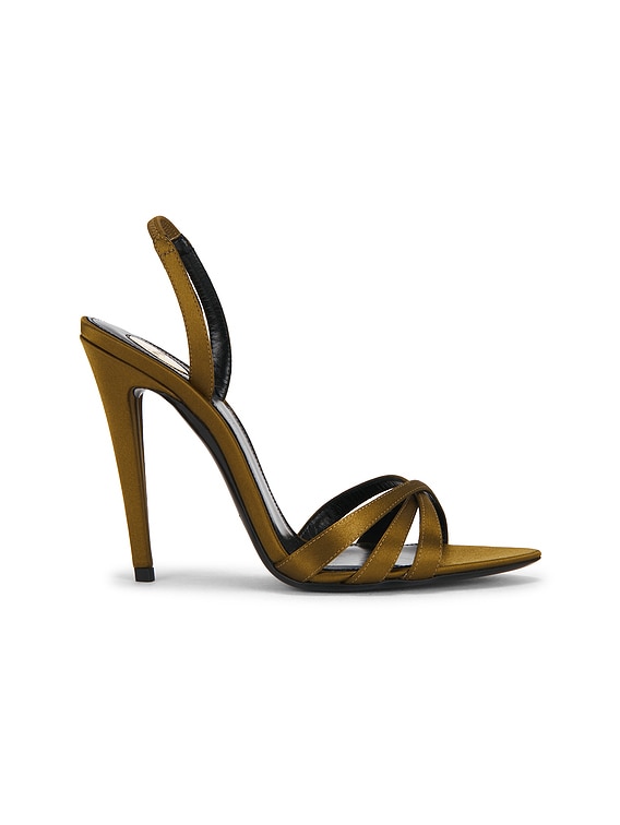 Saint Laurent Kate Sandal in Cuba Gold | FWRD